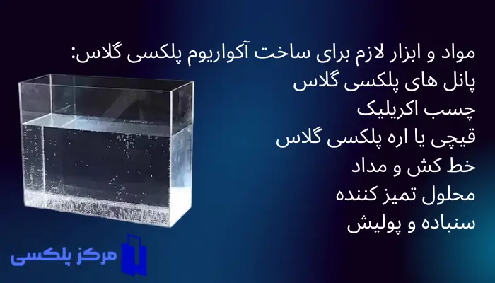 مواد و ابزار لازم برای ساخت آکواریوم پلکسی گلاس